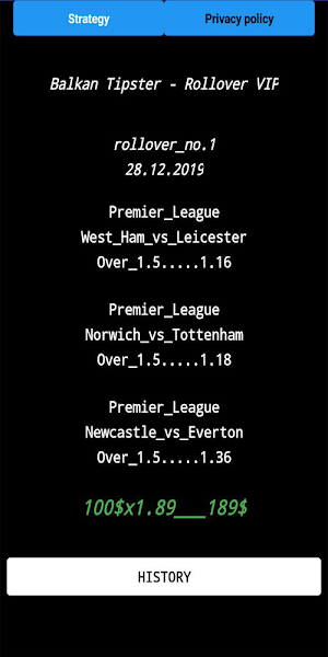 Balkan Tipster - High Stake Bets VIP Screenshot 0