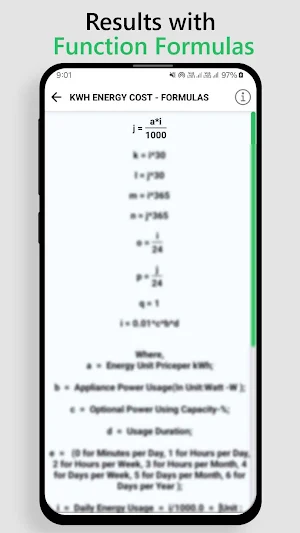 KWh Unit Calculator Screenshot 2