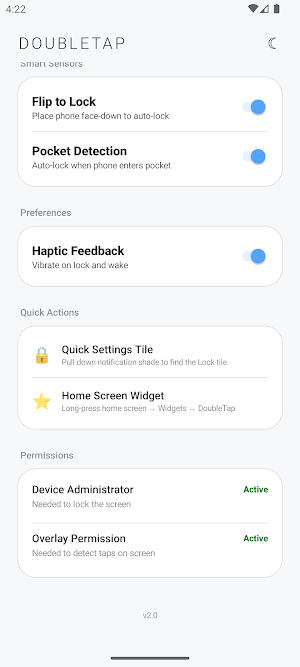 TapLock: Screen Lock & Wake Screenshot 2