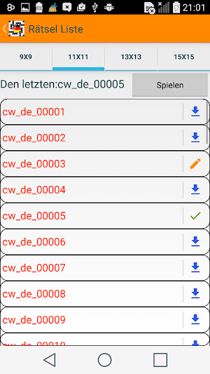 German Crossword Puzzles Free Screenshot 1