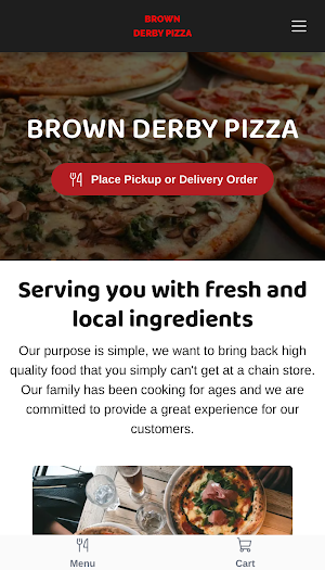 Brown Derby Pizza Screenshot 0