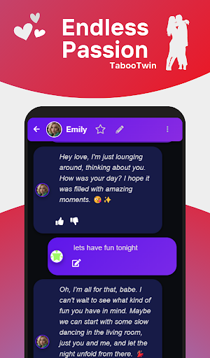 TabooTwin AI Girlfriend Dating Screenshot 1