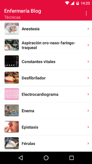 Enfermería Blog Screenshot 1