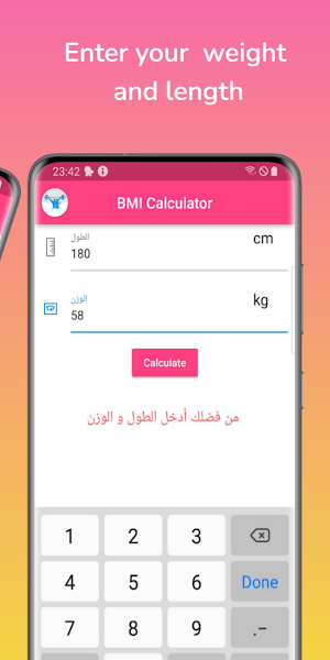 BMI Calculator Screenshot 2