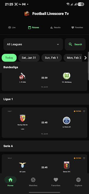 Football Livescore Tv Screenshot 0