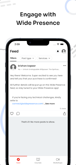 Wide Presence Screenshot 1