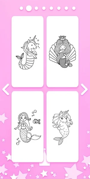 Mermaid Princess Coloring Book Screenshot 2