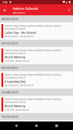 Hebron Schools Screenshot 2