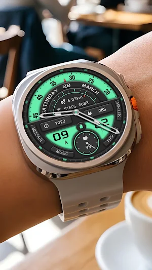 Grass Green Disc ZKin Watch Screenshot 0