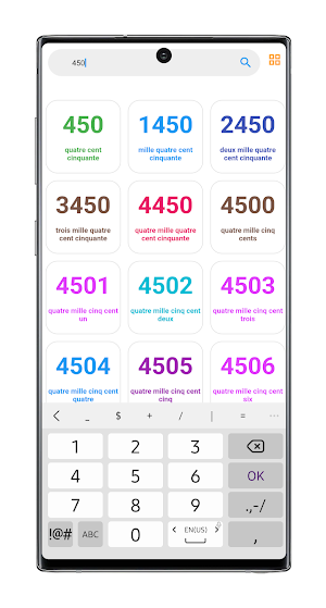 Learn french numbers 0 to 5000 Screenshot 1