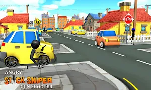 Angry Stick Sniper Gun Shooter Screenshot 2