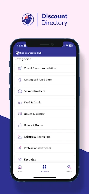 Senior Savings Directory Screenshot 1