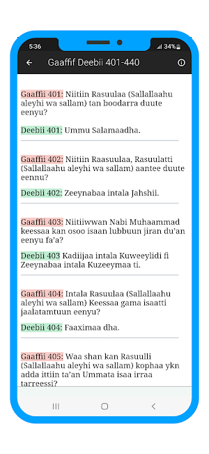 Gaaffif Deebii 440 Seenaa Nabi Screenshot 1