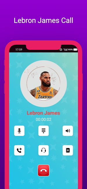 Lebron James Call & Wallpaper Screenshot 2