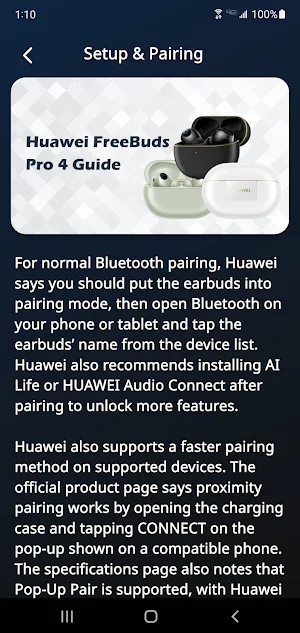 Huawei FreeBuds Pro 4 Guide Screenshot 3