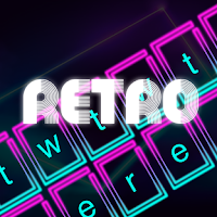 Neon Led keyboard - Retro topi
