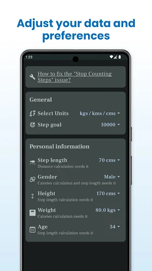 StepWise - Step counter Screenshot 3