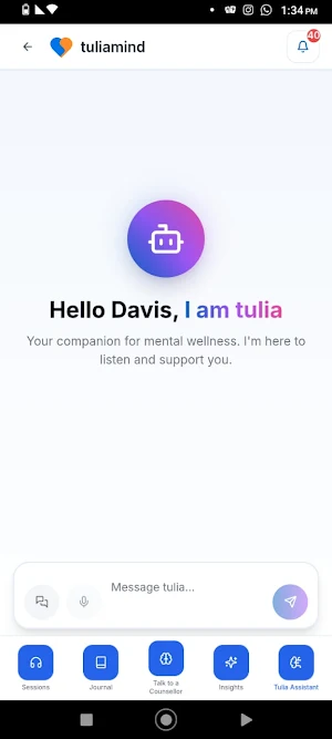 tuliamind: Mental Well‑Being Screenshot 3