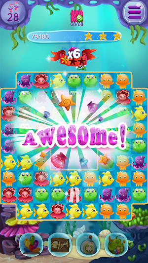 Ocean Match 3: Sea Quest Screenshot 2
