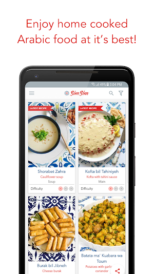 SimSim Middle Eastern Recipes Screenshot 0
