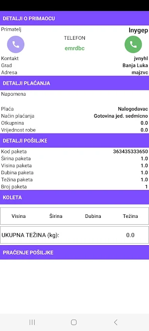 A2B Klijent Screenshot 3