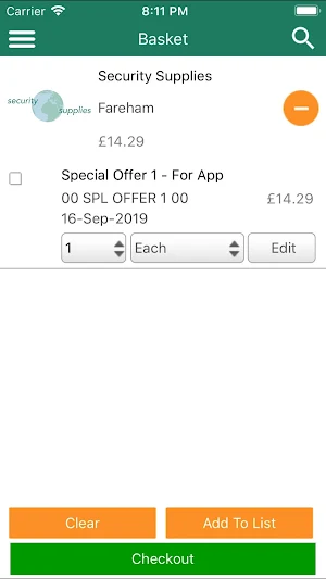 Security Supplies Screenshot 3
