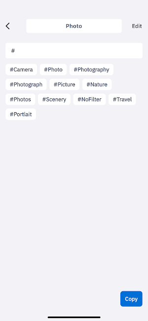 Hashtag Manager Screenshot 1