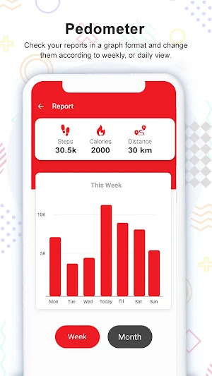 Pedometer-Step Counter Tracker Screenshot 2