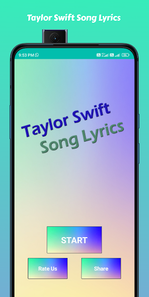 Taylor Swift Song Lyrics Screenshot 1