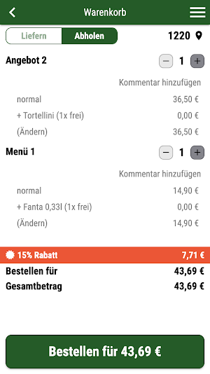 Pizzeria Die Insel Screenshot 1