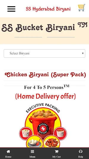 SS Hyderabad Biryani Screenshot 1