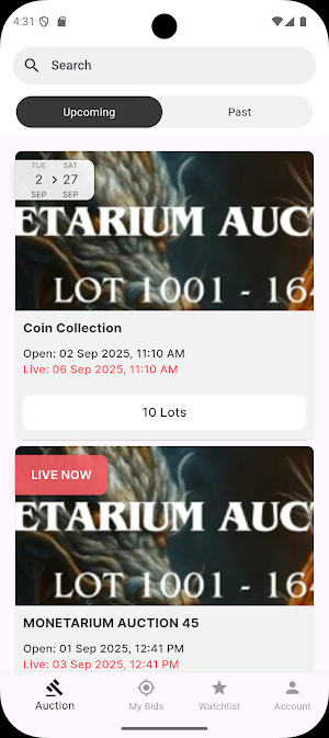 Monetarium Auction Screenshot 3
