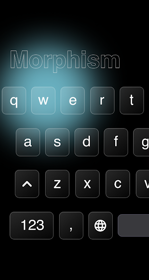 Neon Led keyboard - Glass Morp Screenshot 0