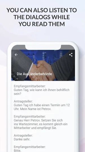 Learn German with Dialogs Screenshot 3
