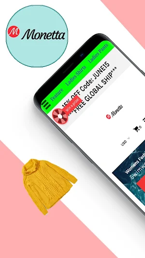 Monetta : Online Shop Screenshot 0