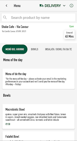 Shake Café Screenshot 1