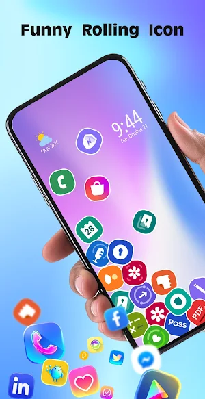 Rolling Icon 3D: Change Icon Screenshot 0