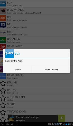 Informasi SMS Banking Screenshot 2