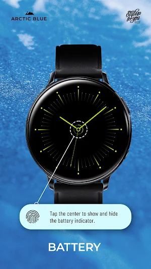 S4U Arctic Blue watch face Screenshot 2