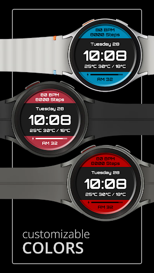 DADAM112: Digital Watch Face Screenshot 1