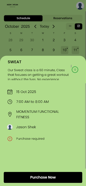 MOMENTUM FUNCTIONAL FITNESS Screenshot 1