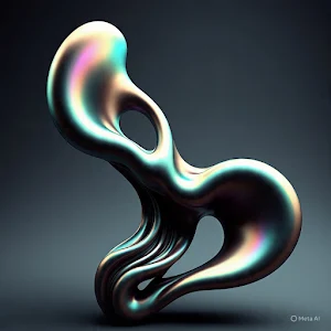 Abstract 3D Liquid Metal Wall Screenshot 0