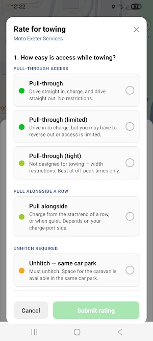 EV Towing Charging Map Screenshot 3