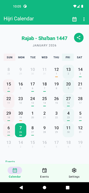 Hijri Calendar: Islamic Date Screenshot 0