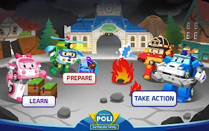 Robocar Poli Earthquake Safety - Kids Education Screenshot 1