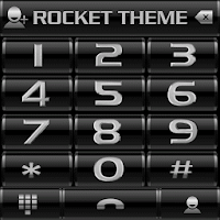 Theme Silver black RocketDial