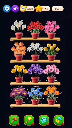 Flower Triple Sorting Screenshot 2