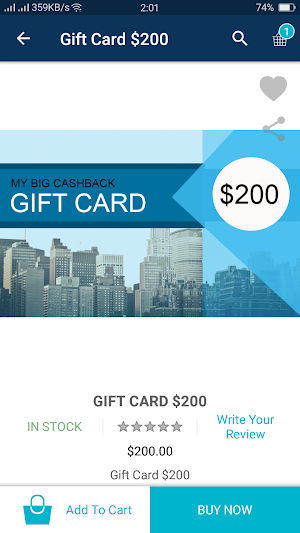 MyBigCashBack Screenshot 1