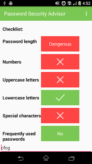Password Security Advisor Screenshot 3