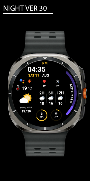 Night ver 30 - watch face Screenshot 0